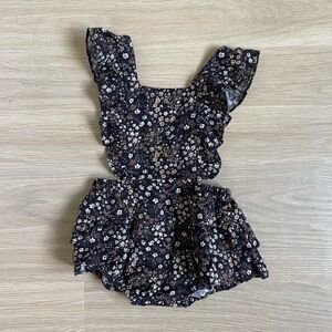6-12m Fall Corduroy Romper Fleur Playsuit by Jamie Kay in Enchanted Floral